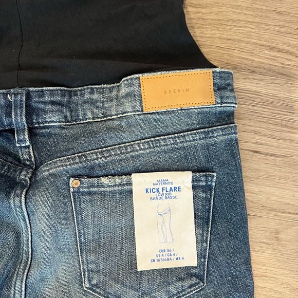 H&M MATERNITY JEANS BOOTCUT SIZE US 4 - Picture 3 of 3